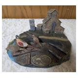 Terry Redland "Prairie Skyline" Plate Holder in box.  Terry Redland Collector Plate "Evening Surprise" and  " Some Things Never Change" Collector Plate by Artist Linda Picken.