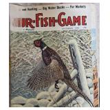 Misc. magazines and a 1941 Hunting Guide for Minnesota.  Fur-Fish-Game is the name of some of the vintage magazines.