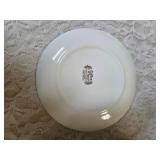 Complete -Place setting for fifteen, dinner plate,  salad plate, soup bowl, coffee plate. Set of "Homer Laughlin Golden Wheat" dinnerware, featuring 22k gold trim and a wheat stalk pattern.