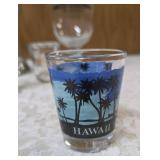 Glasses and mugs from Hard Rock Café and Misc. Shot glasses.