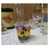 Glasses and mugs from Hard Rock Café and Misc. Shot glasses.