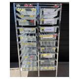 MSRP $3,000 Technibilt SmartCell HD Storage Cart - 19 White Polycoated Baskets w/Removable Inserts, Smooth Height Adjustable Metal Glide Track System, 6ft Mobile Unit, High Density Storage Organizer f
