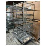MSRP $3,500 – Amcart PAR System Storage Cart, 7 Basket + 3 Slide-Out Shelves w/ Smooth Metal Glide Tracks, High Density Inventory System, Dual Side Mobile Organizer, 60in x 38in Unit on Casters for 