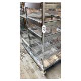 MSRP $3,500 – Amcart PAR System Storage Cart, 7 Basket + 3 Slide-Out Shelves w/ Smooth Metal Glide Tracks, High Density Inventory System, Dual Side Mobile Organizer, 60in x 38in Unit on Casters for 