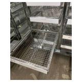 MSRP $3,500 – Amcart PAR Level Storage System Cart, 11 Basket Organizer w/ 2 Slide-Out Shelves & Smooth Glide Tracks, High Density Dual Sided Mobile Inventory Cart, 60in x 38in Unit for Warehous