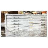 MSRP $12,000 – (3) Mayline / Safco Flat File Storage System, 15 Drawer Oversize Blueprint Map Cabinet Set, Heavy Duty Steel Drafting Files, Smooth Glide Drawers, High Capacity Professional Storage f