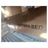 Garvee White Metal Twin Bed Frame with Headboard and Footboard for Girls and Boys, Twin Size Platform Bed Frame with Iron-Art Sweet Heart, No Box Spring Needed, Easy Assembly