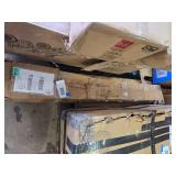 Garvee Handrails for Outdoor Steps, 4-5 Step Handrail, Metal Porch Railing, Black Wrought Iron, 56"x36"