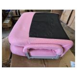Gaming Floor Chair w/ 360-Degree Swivel, Armrest, Adjustable Backrest, Pink