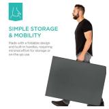 Portable Folding Plastic Dining Table w/ Handle, Lock - 6ft, Dark Gray