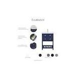 VIOLA 24 in. W Bath Vanity in Monarch Blue Finish with Ceramics Integrated Vanity Top with White Basin