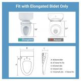 Garvee Senfot Smart Bidet Toilet Seat - Dual Spray Nozzles, Heated Seat, Slow-Close Lid, LED Nightlight, Retail $156.99