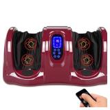 Therapeutic Foot Massager w/ High Intensity Rollers, Remote, 3 Modes
