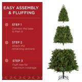 6ft Pre-Decorated Christmas Tree w/ Pinecones