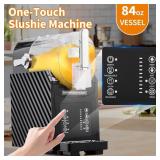 GARVEE 84oz (2.5L) Slushie Machine - Frozen Drink Maker with 3 Preset Modes (Slush, Frappe, Milkshake), LED Display, Auto-Clean, and One-Touch Dispensing for Margaritas, Smoothies, and Ice Cream (Blac