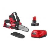 MILWAUKEE M12 FUEL 12V Lithium-Ion Brushless Battery 6 in. HATCHET Pruning Saw Kit with 4.0 Ah Battery and Charger MSRP $278.97