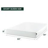 ZINUS 8" Short Queen Pressure Relief Green Tea Mattress