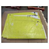 25′ x 33′ 7 oz. Black Vinyl Tarp w/ Advertisement – Reused Billboard – 7 mil Lightweight Duty