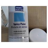 12 cans Project Source Gloss White ...
