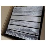 Set of 10 Stripe Brown 14" x 14" Wo...