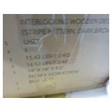 Set of 10 Stripe Brown 14" x 14" Wo...