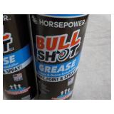 2 Cans Horse Power Bull Shot Grease...