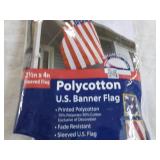 2 1/2 x 4" Sleeved Polycotton US Fl...