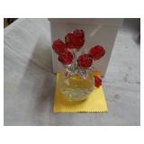 Glass Bouquet Décor - one flower n...