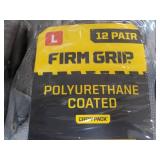 36 pair size L Firm Grip Work Glove...