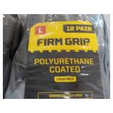 36 pair size L Firm Grip Work Glove...