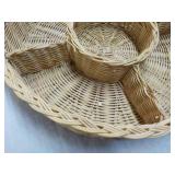 Wicker Relish Dish 12" Diameter...