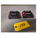 (2) Bosch GBA18V80 Core 18 Volt Bat...