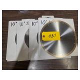 (4) 10" Wet Tile Spider Diamond Bla...