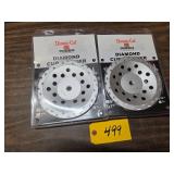 (2) 7" PCD Diamond Cup Wheels...