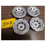 (4)  Assorted 4" Diamond Grinding W...