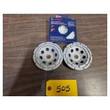 (3) 5" Double Row Diamond Grinding ...