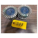 (6) 4" 40/50 Hard Diamond Grinding ...
