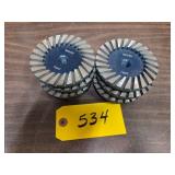 (6) 4" 40/50 Hard Diamond Grinding ...