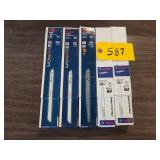 (5) Assorted 25 pks. Bosch 12" Reci...