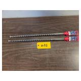 (2) Bosch 5/8"x21" Carbide SDS Max ...