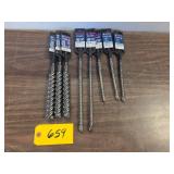 (8) Assorted Bosch SDS Plus Carbide...