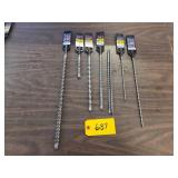 (8) Assorted Bosch SDS Plus Full He...