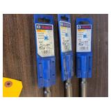 (3) Bosch Spline Carbide Drill Bits...