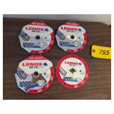 (4) Metal Max 6" Diamond Edge Blade...