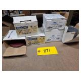 (85) Assorted 4 1/2" Fiber Resin Di...