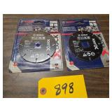 (2) 4 1/2" Carbide Multi Wheels...