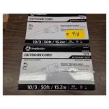 (2) Heavy Duty Extension Cords, 10/...