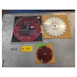 (3) Diamond Saw Blades...