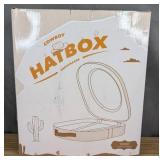 Cowboy Hat Storage Box Black $69.99 Retail - Brand New