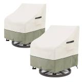 Outdoor 4pk of Swivel Patio Chair Covers 33" W 35" D 38.5" H $89.99 Retail - Brand New
